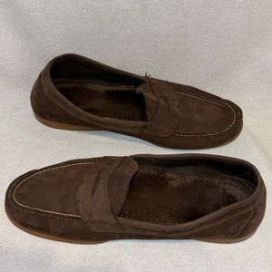 Brooks Brothers Men’s Brown Suede Penny Loafers Dress Shoes Size 12